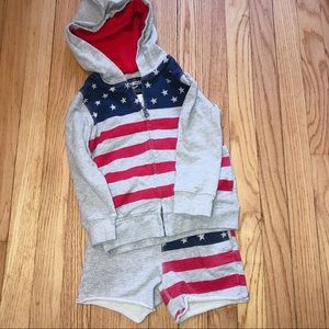 osh kosh toddler boy patriotic sweatsuit